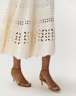 Load image into Gallery viewer, Annisa Eyelet Skirt in Cowrie
