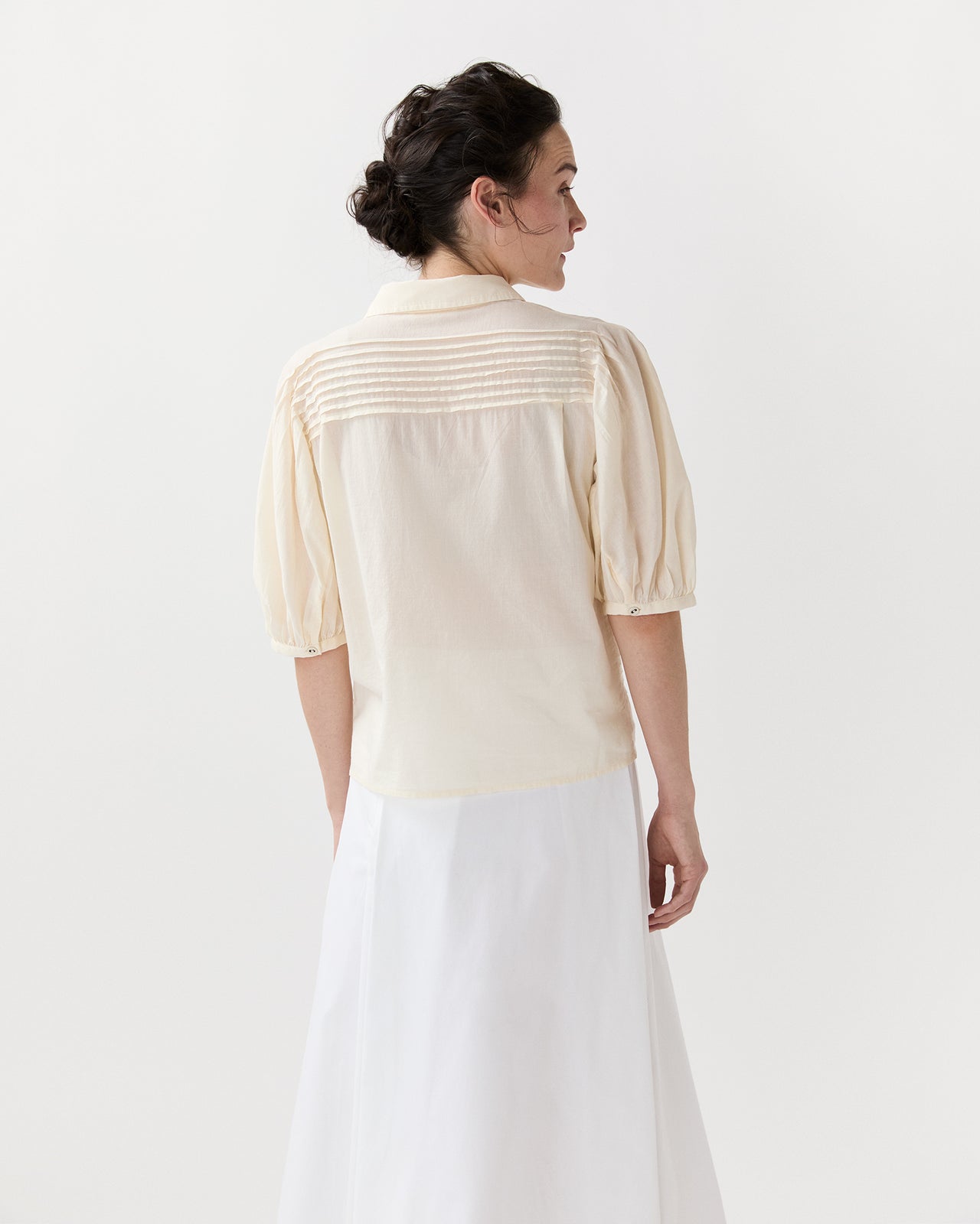 Cordelia Button Up Top in Cowrie