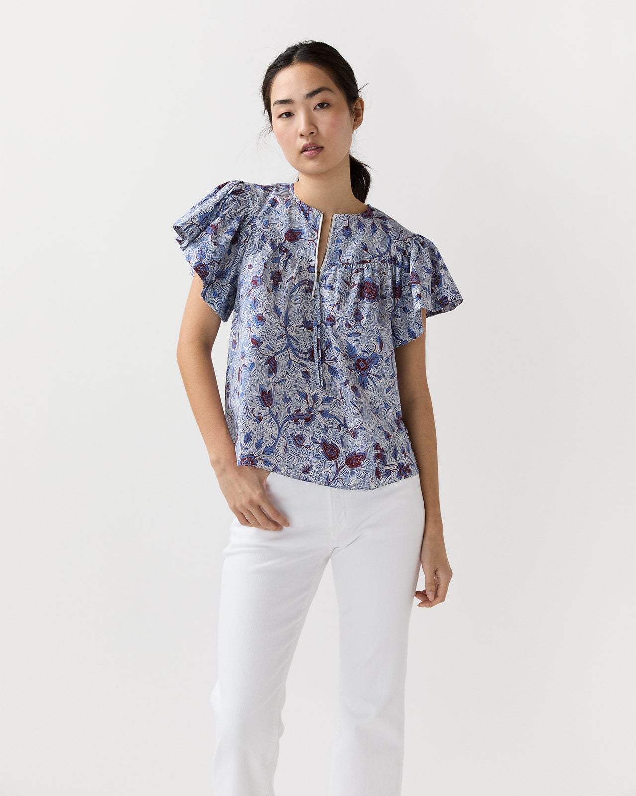 Perline Blouse in Gardenia