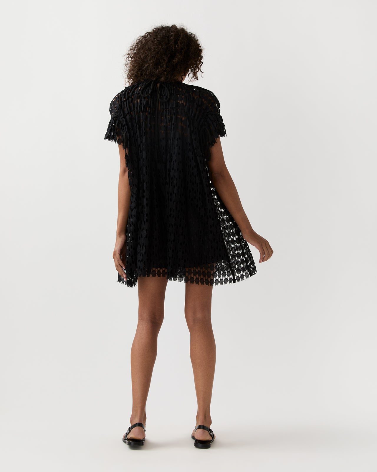 Layla Mini Dress in Noir