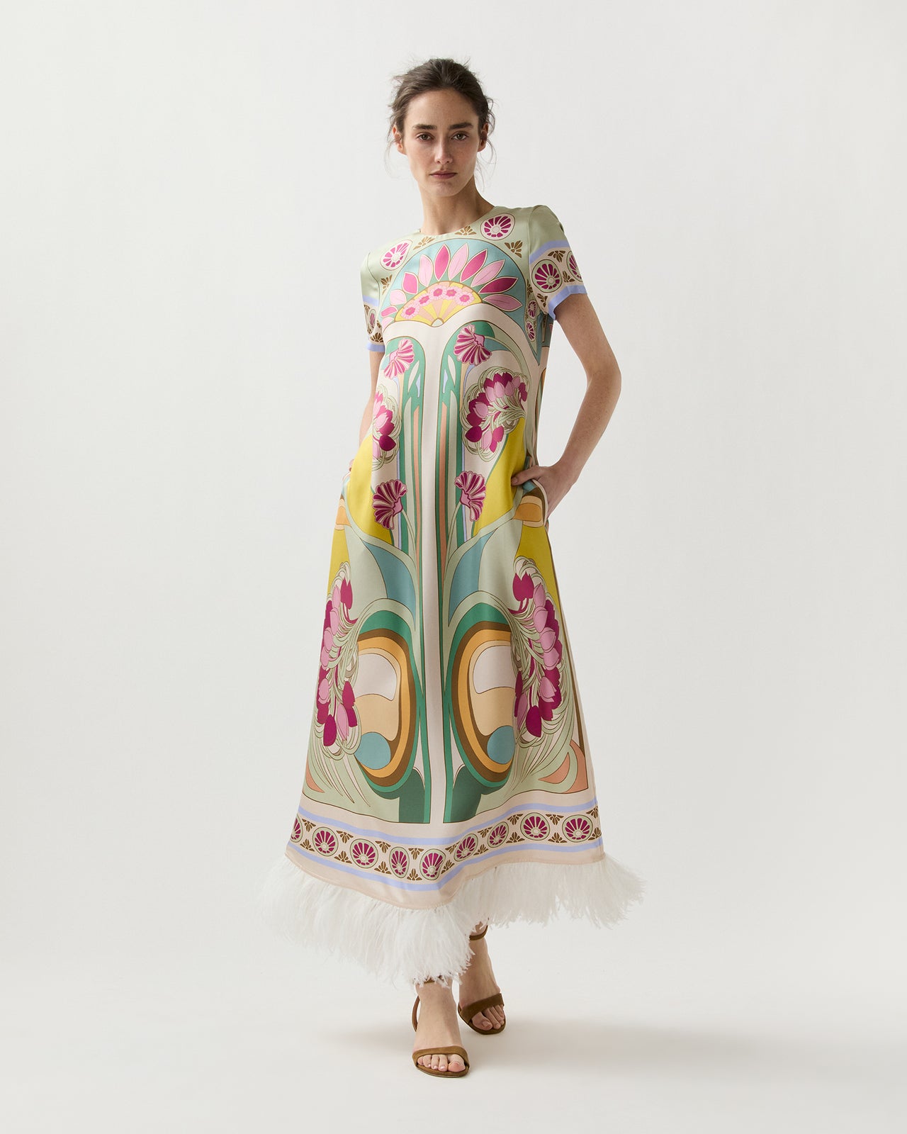 Swing Dress in Tulip Placée