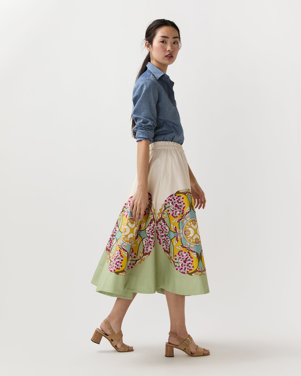 Ballerina Skirt in Florette Placée