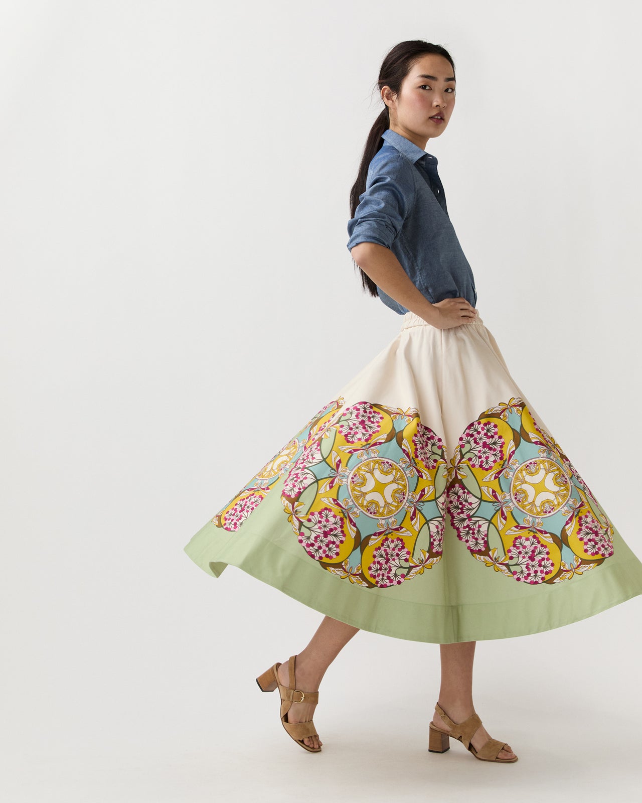 Ballerina Skirt in Florette Placée