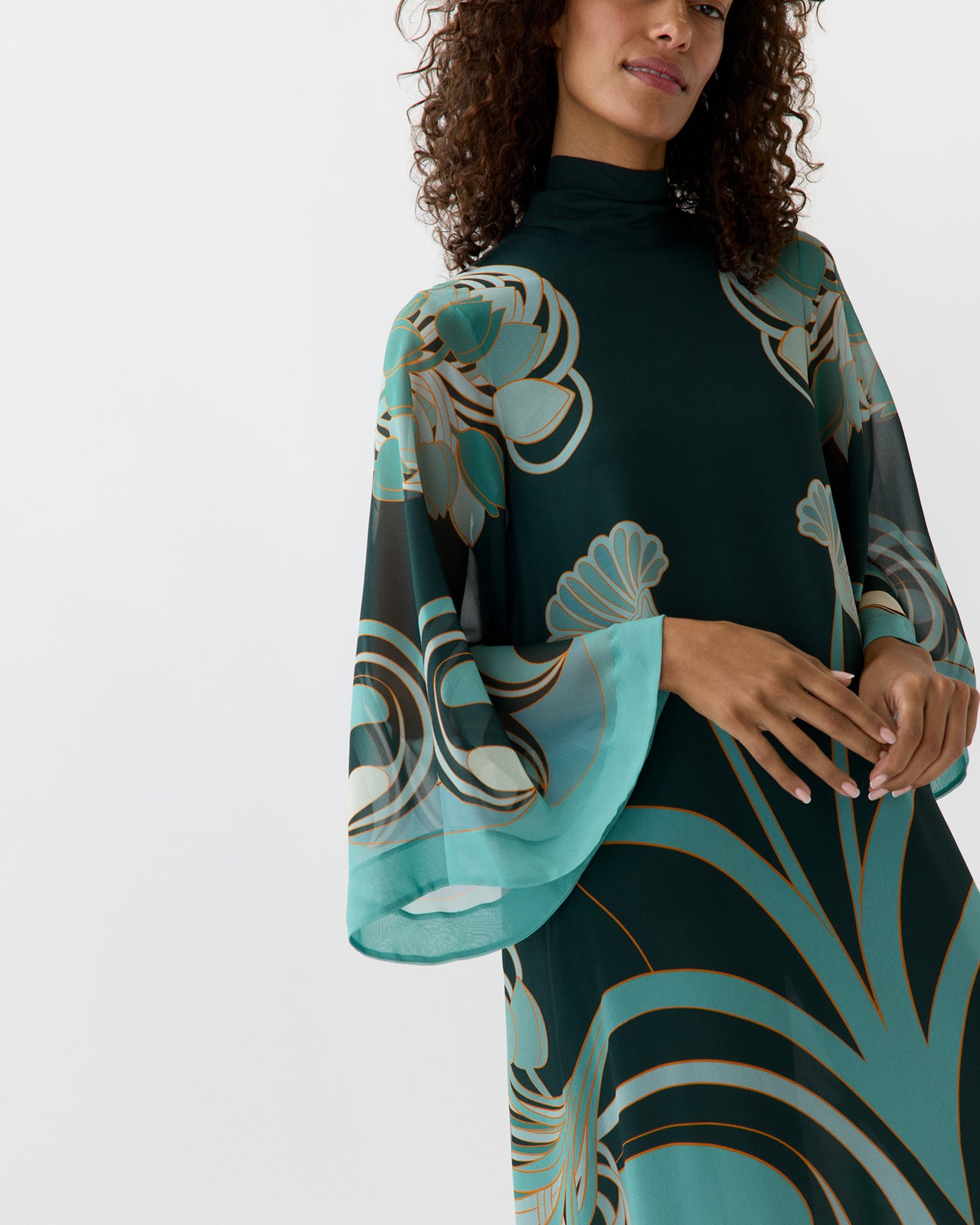 Magnifico Midi Dress in Blooming Tulip Placée