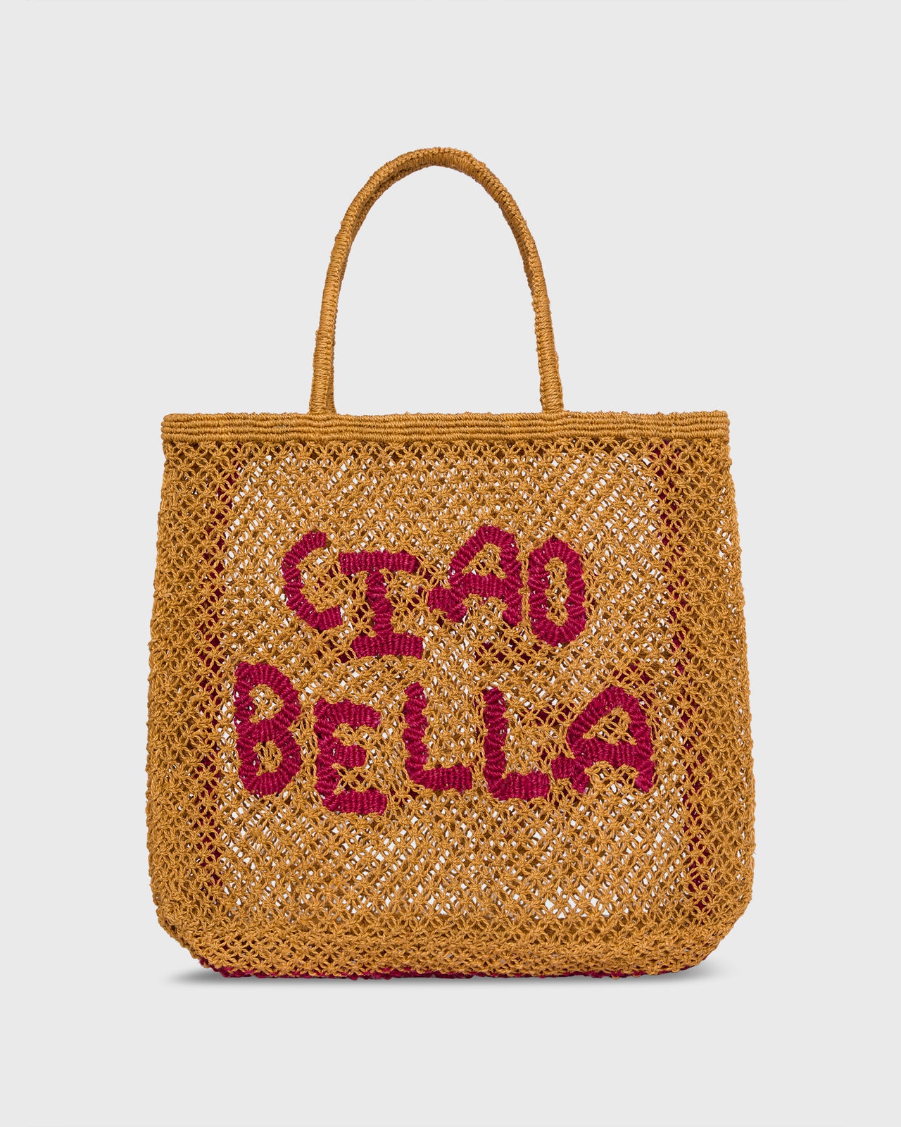 Large Ciao Bella Tote in Honey/Raspberry