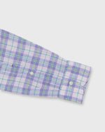 Load image into Gallery viewer, Otto Handmade Sport Shirt in Lavender/Blue/Green Plaid Linen
