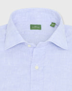 Load image into Gallery viewer, Spread Collar Sport Shirt in Sky Linen
