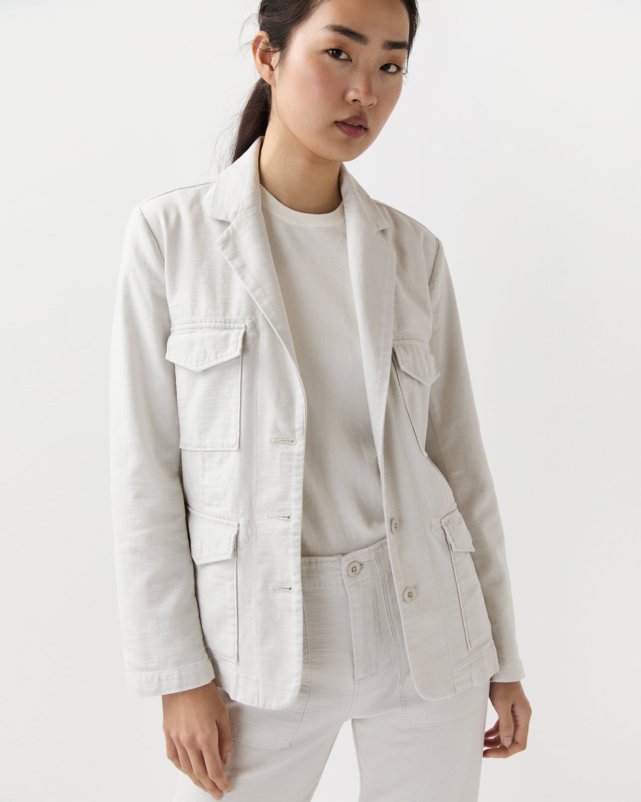 Military Jacket in Canvas