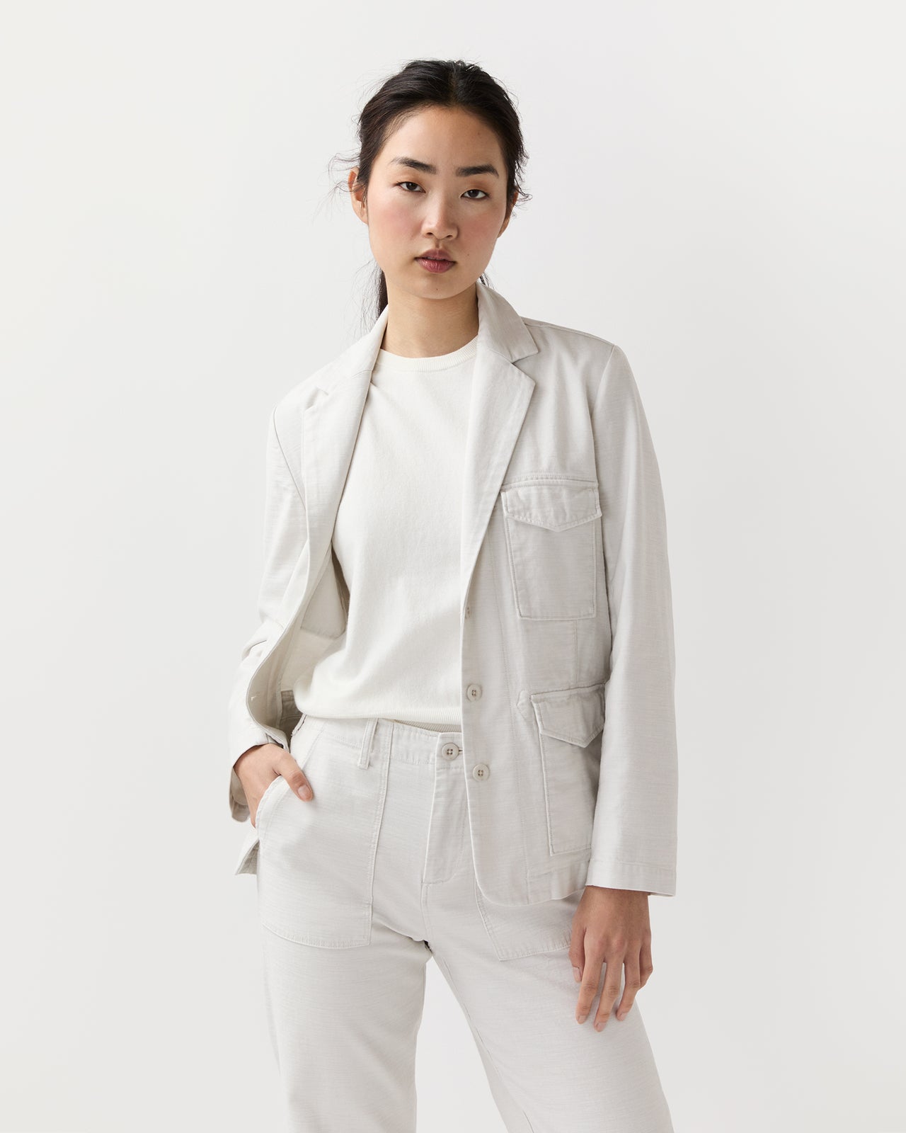 Military Jacket in Canvas