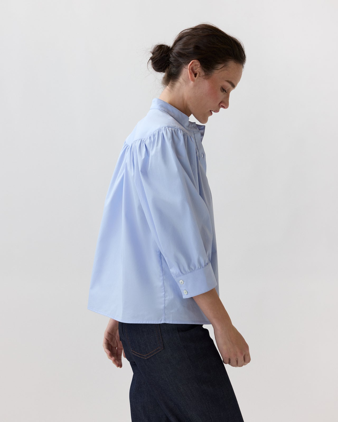 Natalie Blouse in Pale Blue