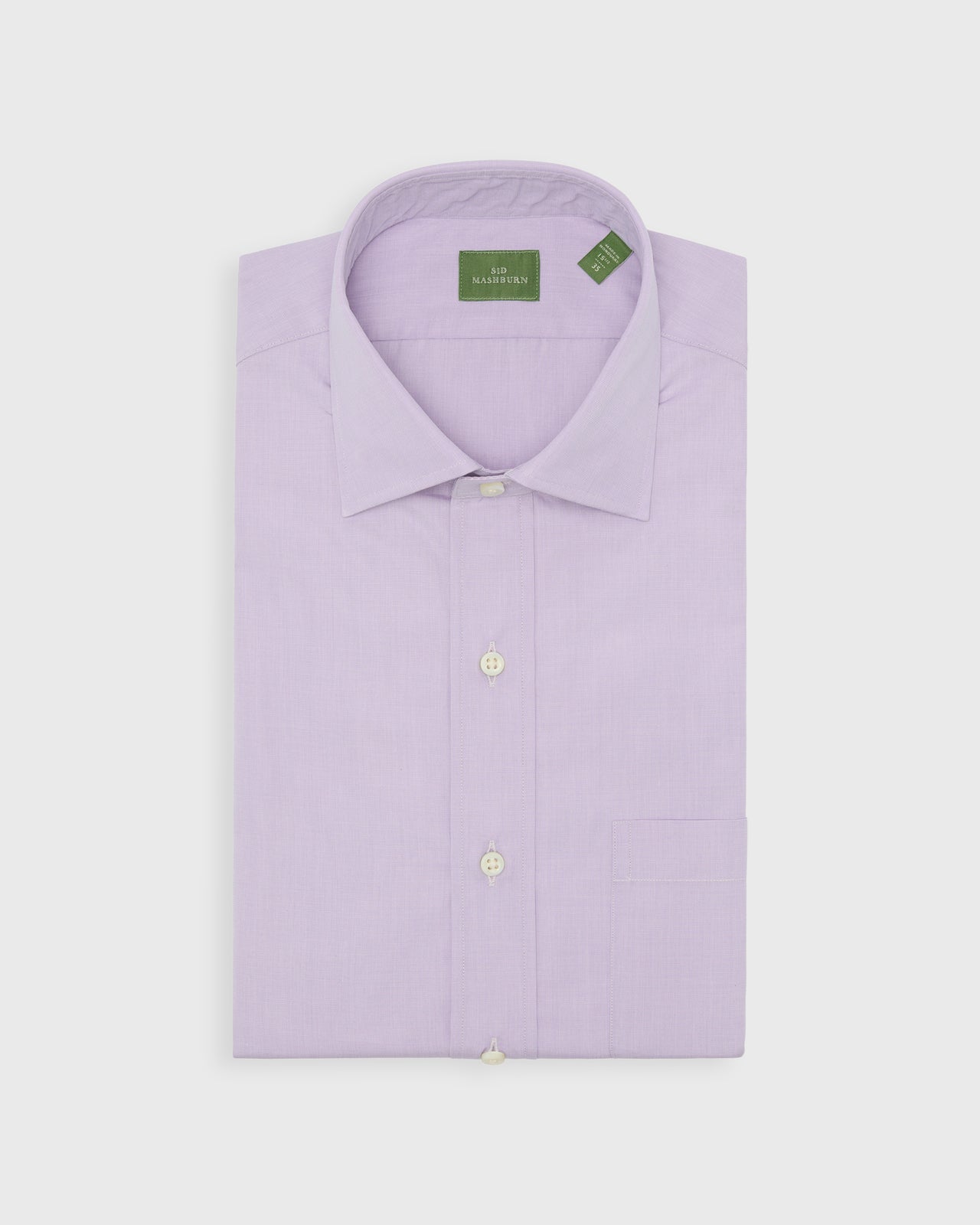 Spread Collar Dress Shirt in Peri End-On-End