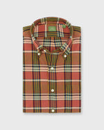 Load image into Gallery viewer, Button-Down Sport Shirt in Ginger/Green/Navy Madras
