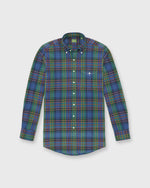 Load image into Gallery viewer, Handmade Button-Down Sport Shirt in Bluegrass/Red/Yellow Madras
