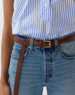 Load image into Gallery viewer, 3/4" Roller Belt in Brown Leather
