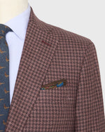 Load image into Gallery viewer, Virgil No. 3 Jacket in Orchid/Bordeaux Houndstooth Hopsack

