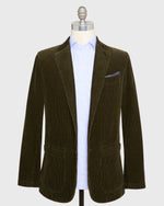Load image into Gallery viewer, Butcher Jacket in Dark Olive Corduroy
