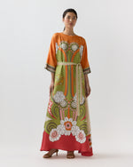 Load image into Gallery viewer, Muumuu Dress Round Neck in Ambrosia Placée
