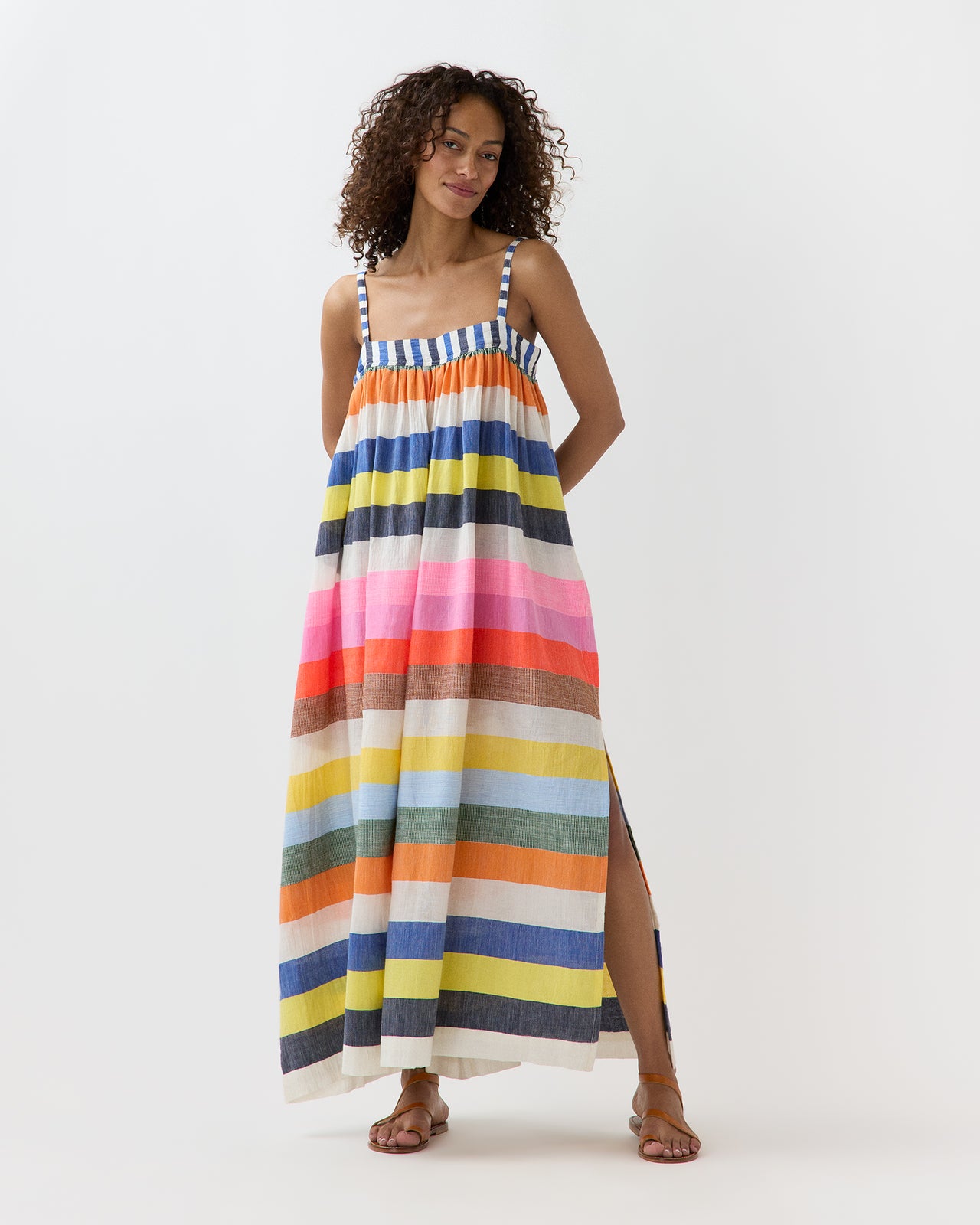 Eda Slip Dress in Partiti Fiesta