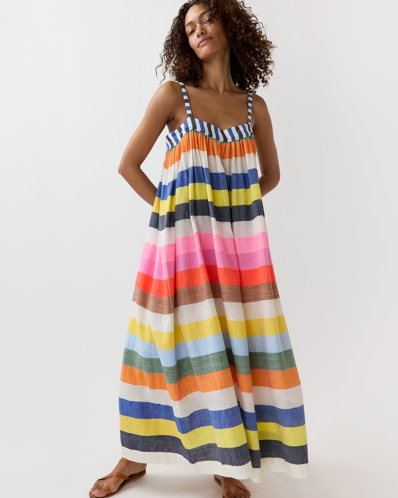 Eda Slip Dress in Partiti Fiesta