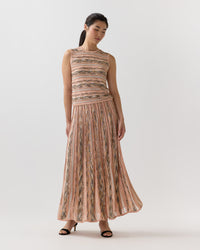 Clio Midi Skirt in Hibiscus