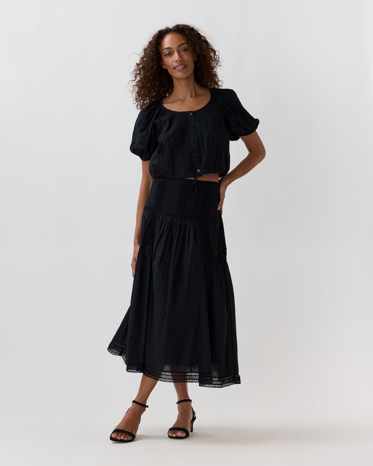 Clara Top in Noir
