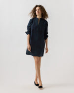 Load image into Gallery viewer, Mackey Dress in Blackwatch Patchwork Double-Weave
