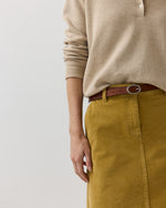 Load image into Gallery viewer, Narrow Oval Belt in Cognac Leather
