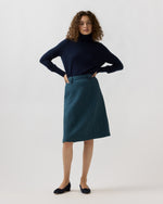 Load image into Gallery viewer, Meadow Skirt in Cypress Herringbone Wool
