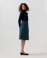 Load image into Gallery viewer, Meadow Skirt in Cypress Herringbone Wool
