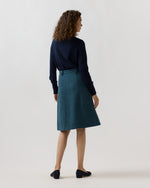 Load image into Gallery viewer, Meadow Skirt in Cypress Herringbone Wool
