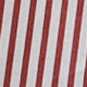 Christiane Bib-Front Tunic in Red/White Stripe Poplin