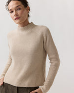 Load image into Gallery viewer, Henriette Sweater in Wheat Cashmere
