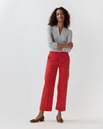 Load image into Gallery viewer, Weekender Pant in Vermillion Stretch Twill
