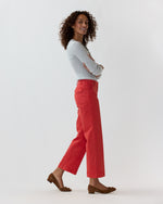 Load image into Gallery viewer, Weekender Pant in Vermillion Stretch Twill

