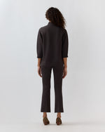 Load image into Gallery viewer, Violetta Tunic in Coffee Bi-Stretch Tricotine
