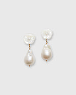 Load image into Gallery viewer, Pearl Drop Earrings in Mother Of Pearl
