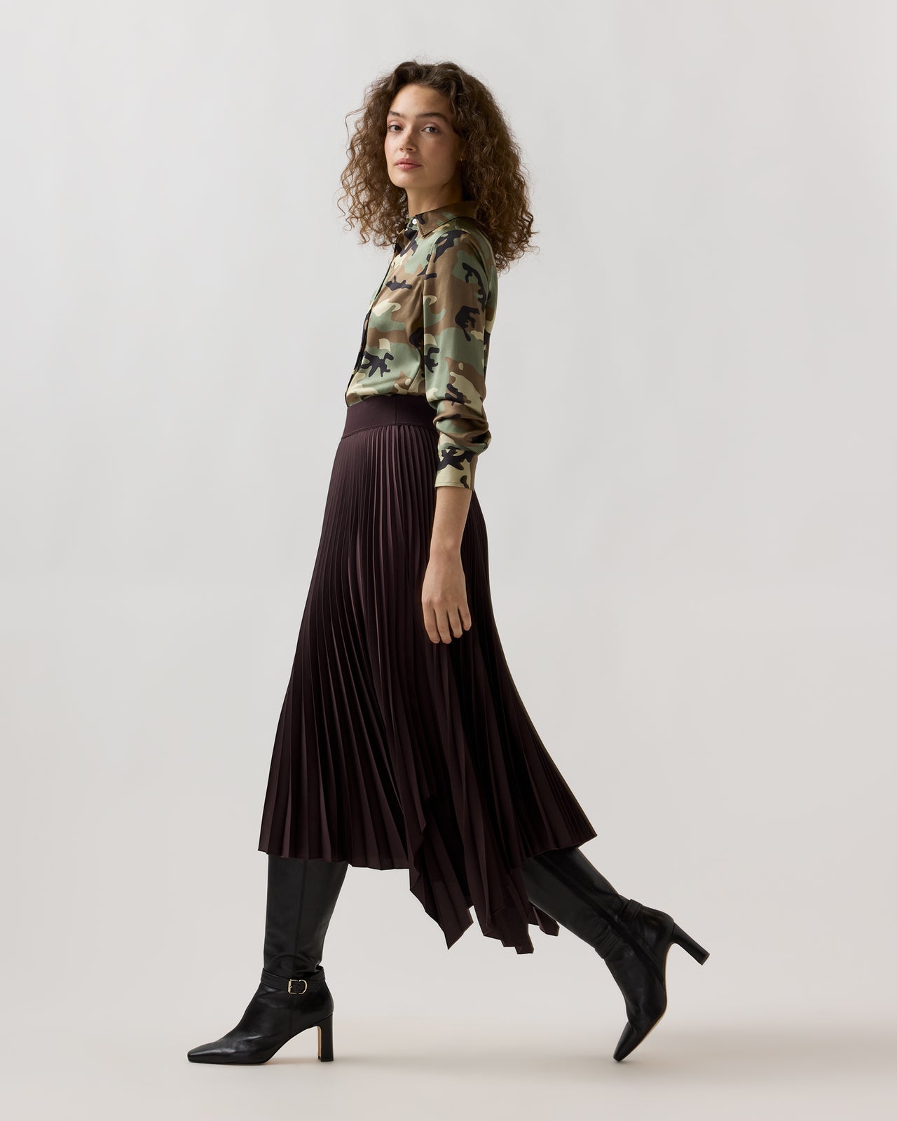 Ade Skirt in Mahogany