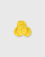 Load image into Gallery viewer, Small Silk Knot Cufflinks in Yellow
