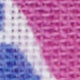 Hand-Rolled Linen/Cotton Print Pocket Square in Berry/Bone/Lapis Large Paisley
