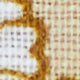Hand-Rolled Linen/Cotton Print Pocket Square in Khaki/Bone Flower