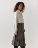 Load image into Gallery viewer, Wendy Blouse in Ivory Silk Crepe De Chine
