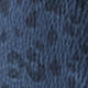 Tie-Neck Blouse in Blue Leopard Crinkle Satin
