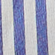 Tie-Neck Blouse in Blue/White Bengal Stripe Silk Crepe De Chine
