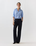 Load image into Gallery viewer, Lane Pant in Heather Navy Cavalry Twill

