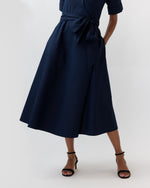 Load image into Gallery viewer, Kimber Dress in Navy Poplin
