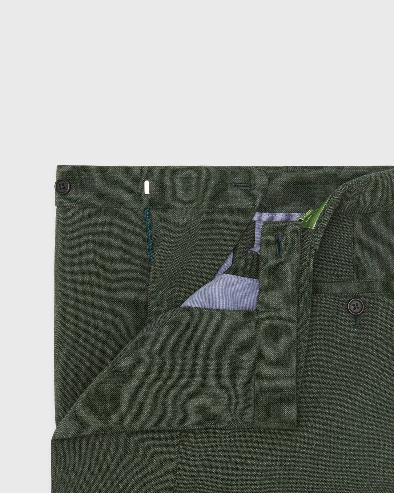 Ghost Trouser in Lovat Quattro Hopsack