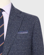 Load image into Gallery viewer, Virgil No. 3 Jacket in Navy/Blue Houndstooth Tweed
