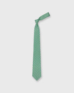 Load image into Gallery viewer, Silk Print Tie in Green/Chalk/Navy Foulard
