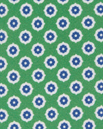 Load image into Gallery viewer, Silk Print Tie in Green/Chalk/Navy Foulard
