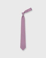 Load image into Gallery viewer, Silk Print Tie in Eggplant/Dutch/Chalk Foulard
